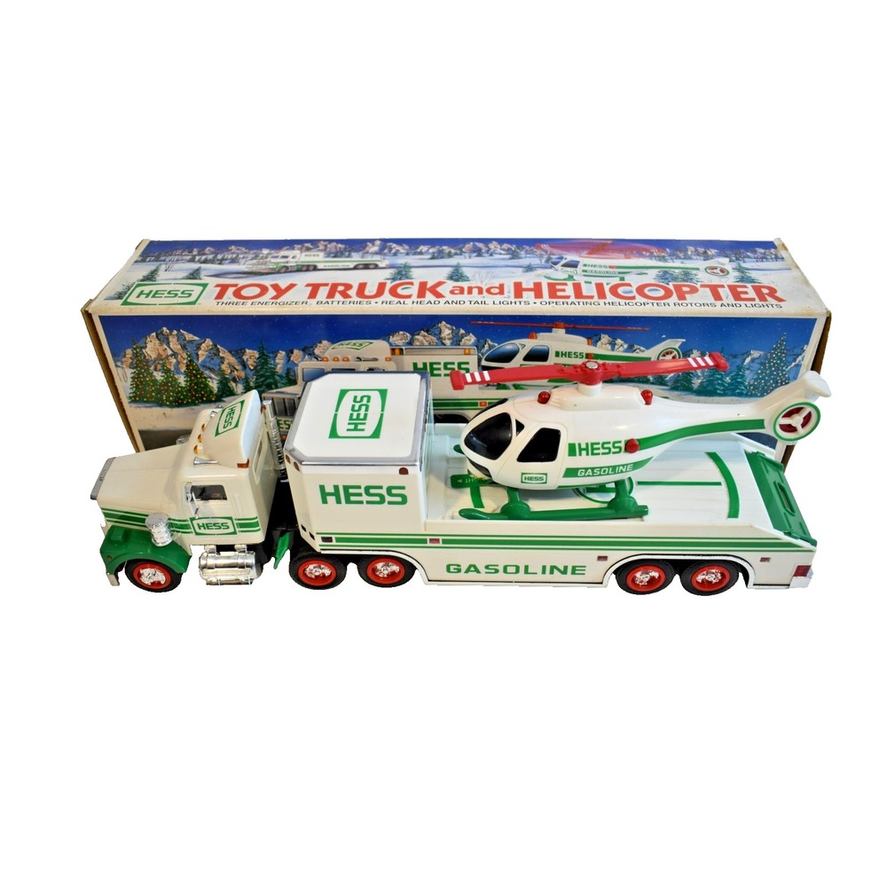 Hess 1995 18 Wheeler Truck with Helicopter Original Box
